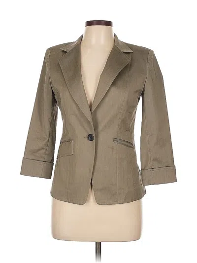 Pre-owned Anne Klein Blazer Jacket In Tan