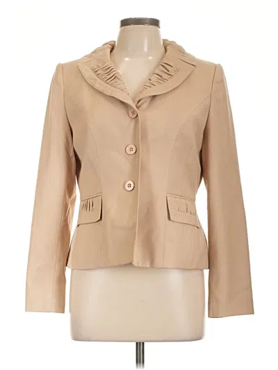 Pre-owned Anne Klein Blazer Jacket In Tan