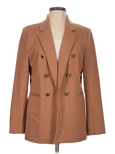 Pre-owned Anne Klein Blazer Jacket In Tan
