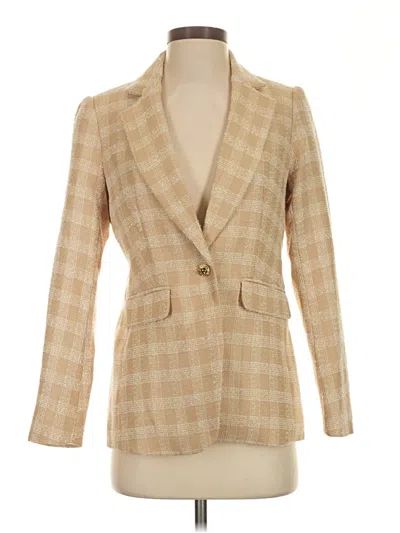 Pre-owned Anne Klein Blazer Jacket In Tan