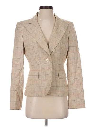 Pre-owned Anne Klein Blazer Jacket In Tan