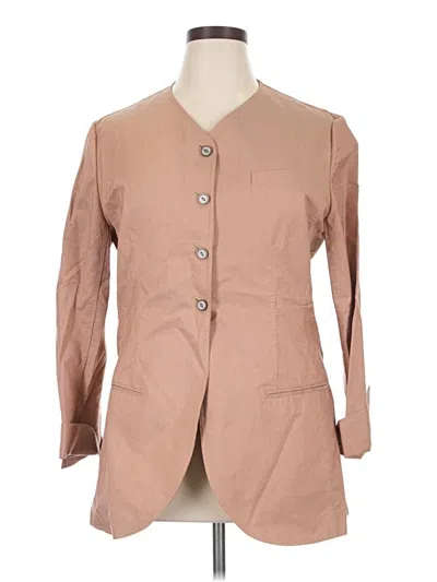 Pre-owned Anne Klein Blazer Jacket In Tan