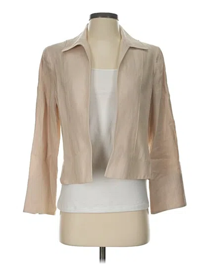 Pre-owned Anne Klein Blazer Jacket In Tan