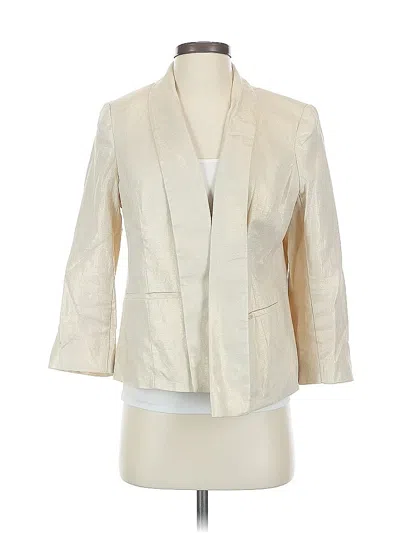 Pre-owned Anne Klein Blazer Jacket In White