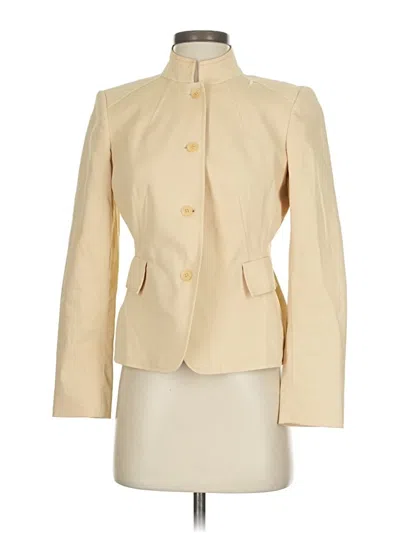 Pre-owned Anne Klein Blazer Jacket In White