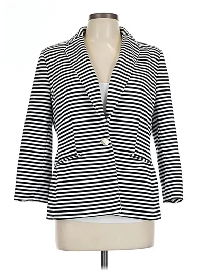 Pre-owned Anne Klein Blazer Jacket In White
