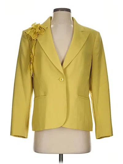 Pre-owned Anne Klein Blazer Jacket In Yellow