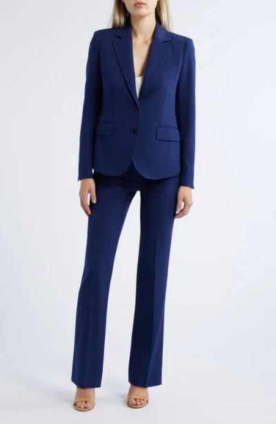 Anne Klein Blazer, Skirt & Pants Set In Navy
