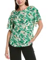 Anne Klein Boat Neck Flutter Sleeve Top