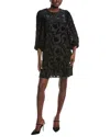 Anne Klein Blouson Midi Dress In Black