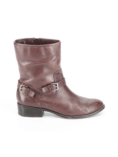 Pre-owned Anne Klein Boots In Brown