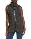 Anne Klein Boucle Vest In Black