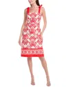 Anne Klein Bow Shoulder Midi Dress