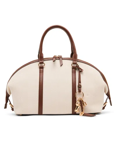 Anne Klein Bowler Medium Satchel Handbag In Brown