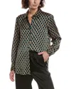 Anne Klein Button-down Collared Shirt In Black