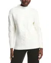 Anne Klein Cable Knit Sweater In White