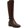 Anne Klein Candela Riding Boot In Brown Pu