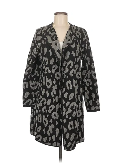 Pre-owned Anne Klein Cardigan Sweater In Black