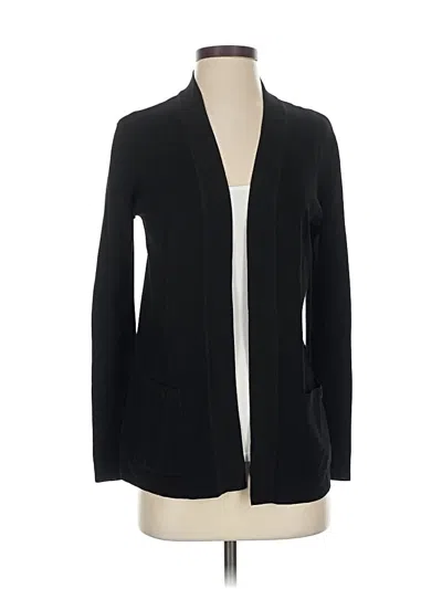 Pre-owned Anne Klein Cardigan Sweater In Black