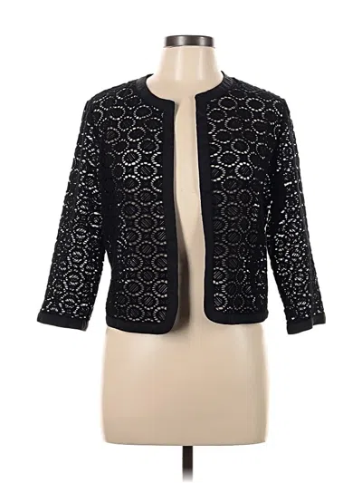 Pre-owned Anne Klein Cardigan Sweater In Black
