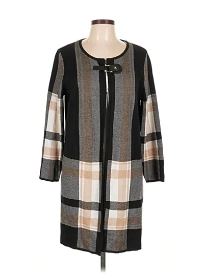 Pre-owned Anne Klein Cardigan Sweater In Black