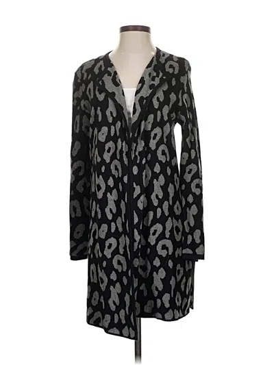 Pre-owned Anne Klein Cardigan Sweater In Black