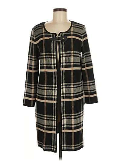 Pre-owned Anne Klein Cardigan Sweater In Black