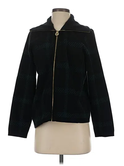 Pre-owned Anne Klein Cardigan Sweater In Black