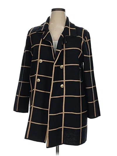 Pre-owned Anne Klein Cardigan Sweater In Black