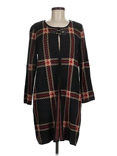 Pre-owned Anne Klein Cardigan Sweater In Black