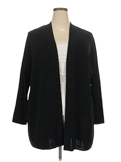 Anne Klein Cardigan Sweater In Black