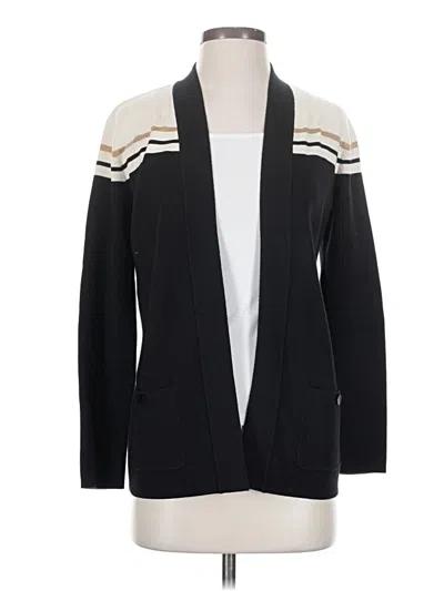 Pre-owned Anne Klein Cardigan Sweater In Black