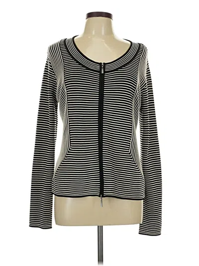 Pre-owned Anne Klein Cardigan Sweater In Black