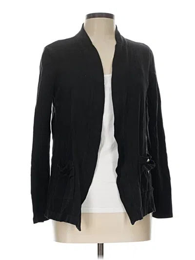 Pre-owned Anne Klein Cardigan Sweater In Black