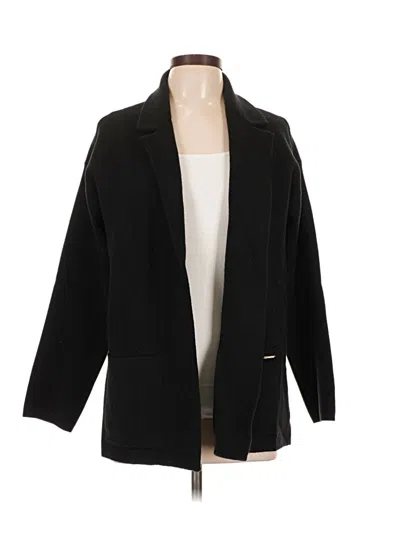 Pre-owned Anne Klein Cardigan Sweater In Black