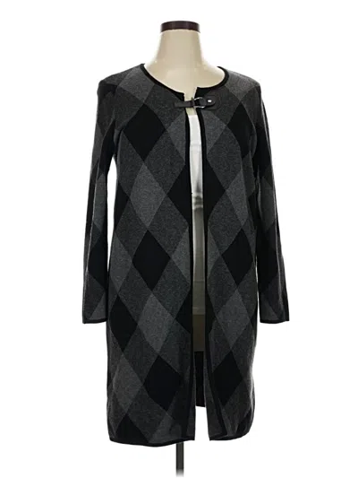 Pre-owned Anne Klein Cardigan Sweater In Black