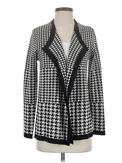 Pre-owned Anne Klein Cardigan Sweater In Black
