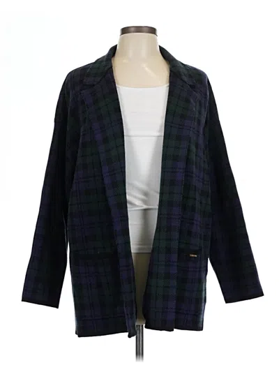 Pre-owned Anne Klein Cardigan Sweater In Blue