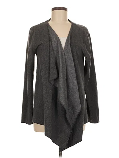 Pre-owned Anne Klein Cardigan Sweater In Gray