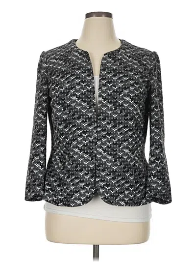 Pre-owned Anne Klein Cardigan Sweater In Gray