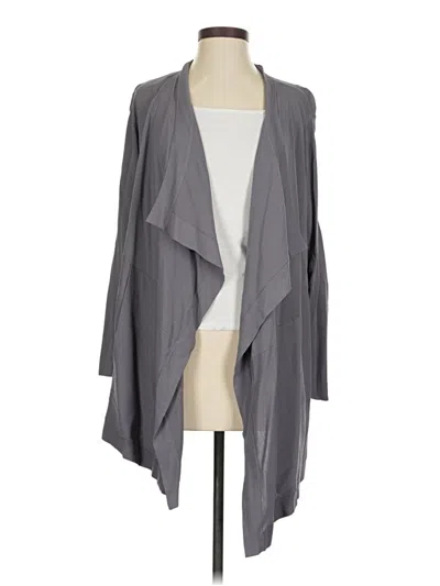 Pre-owned Anne Klein Cardigan Sweater In Gray