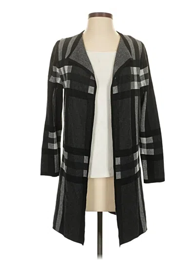 Pre-owned Anne Klein Cardigan Sweater In Gray