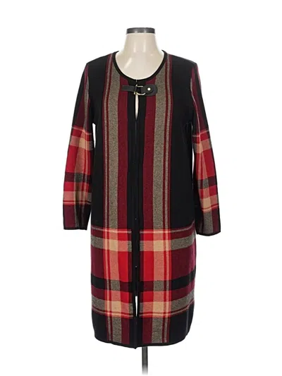 Pre-owned Anne Klein Cardigan Sweater In Red