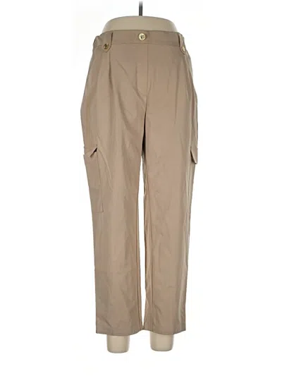 Pre-owned Anne Klein Cargo Pants In Tan