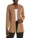 Anne Klein Kissing Front Cardigan In Brown