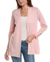 Anne Klein Carmel Cardigan In Pink