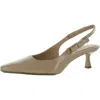 Anne Klein Carmel Womens Patent Padded Insole Slingback Heels In Multi