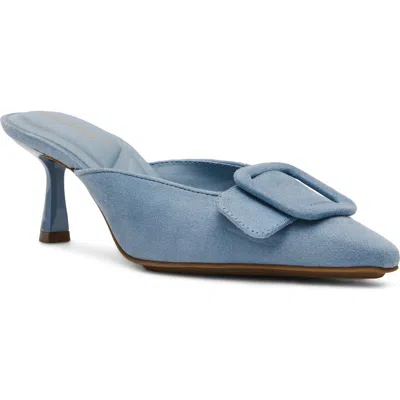 Anne Klein Cassia Kitten Heel Mule In Blue