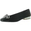 Anne Klein Cassidy Womens Rhinestones Square Toe Mary Janes In Black