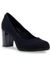 Anne Klein Castana Round Toe Block Heel Pump In Multi
